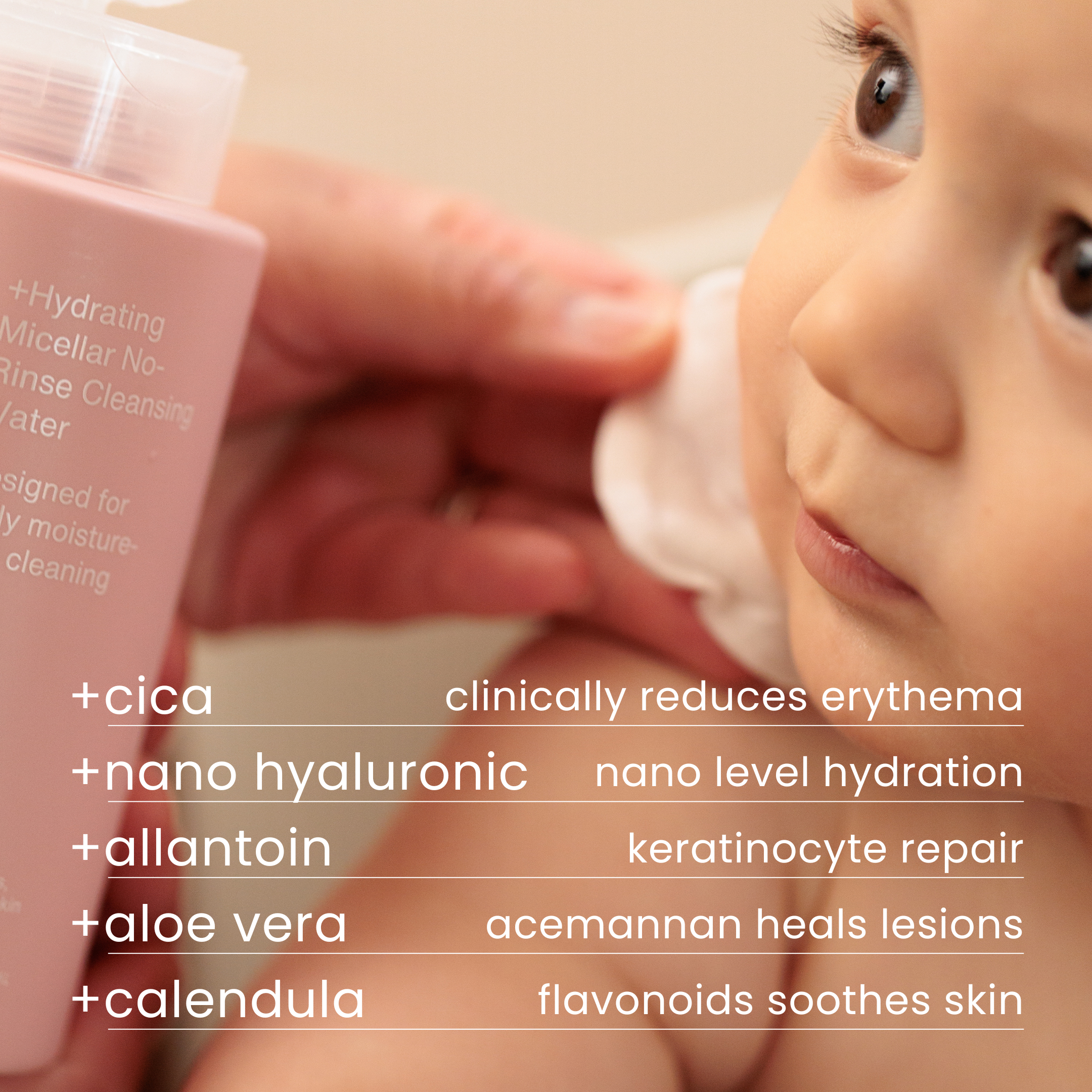 Cica Calm & Clean +Hydrating Micellar No-Rinse Cleansing Water